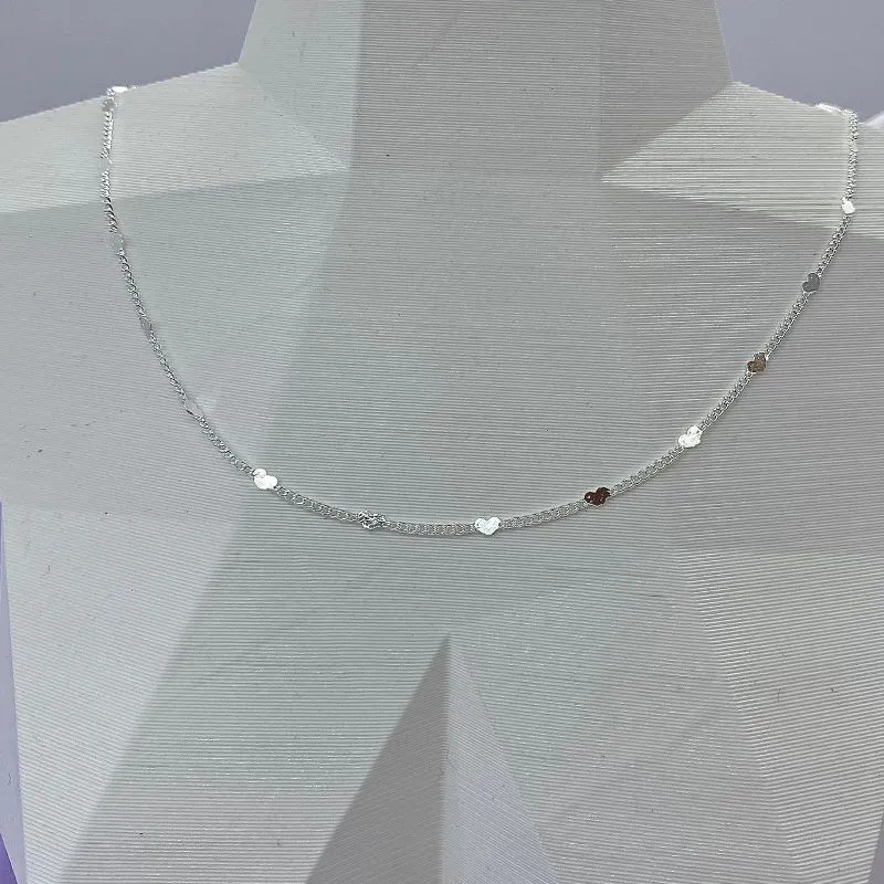 CHOKER CORAÇÕES DIAMANTADA CP1072