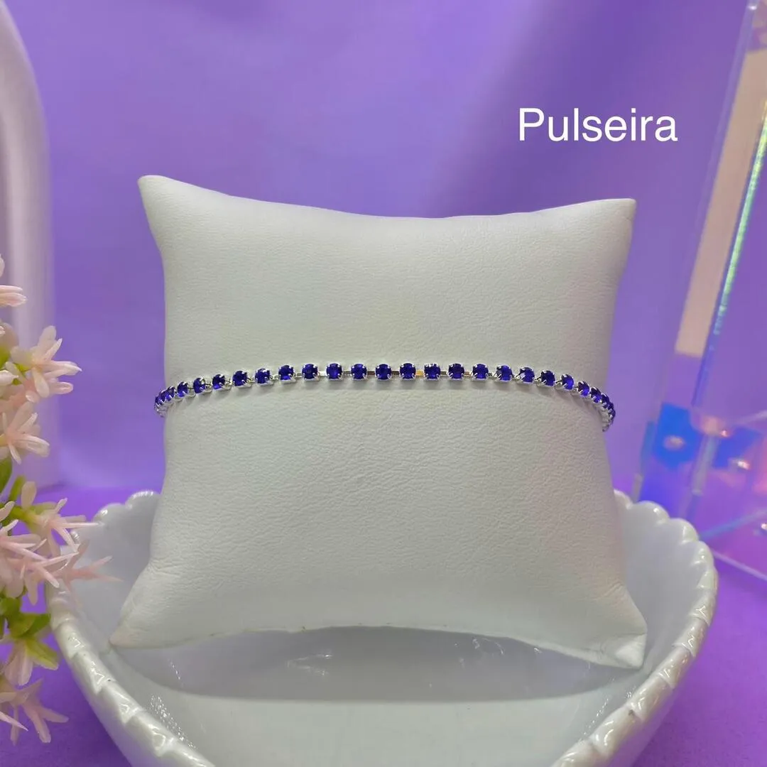 PULSEIRA STRASS AZUL MARINHO PP992