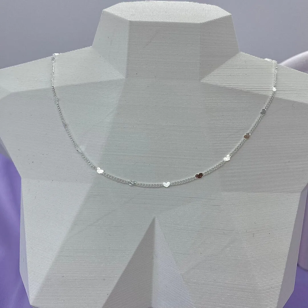 CHOKER CORAÇÕES DIAMANTADA CP1072