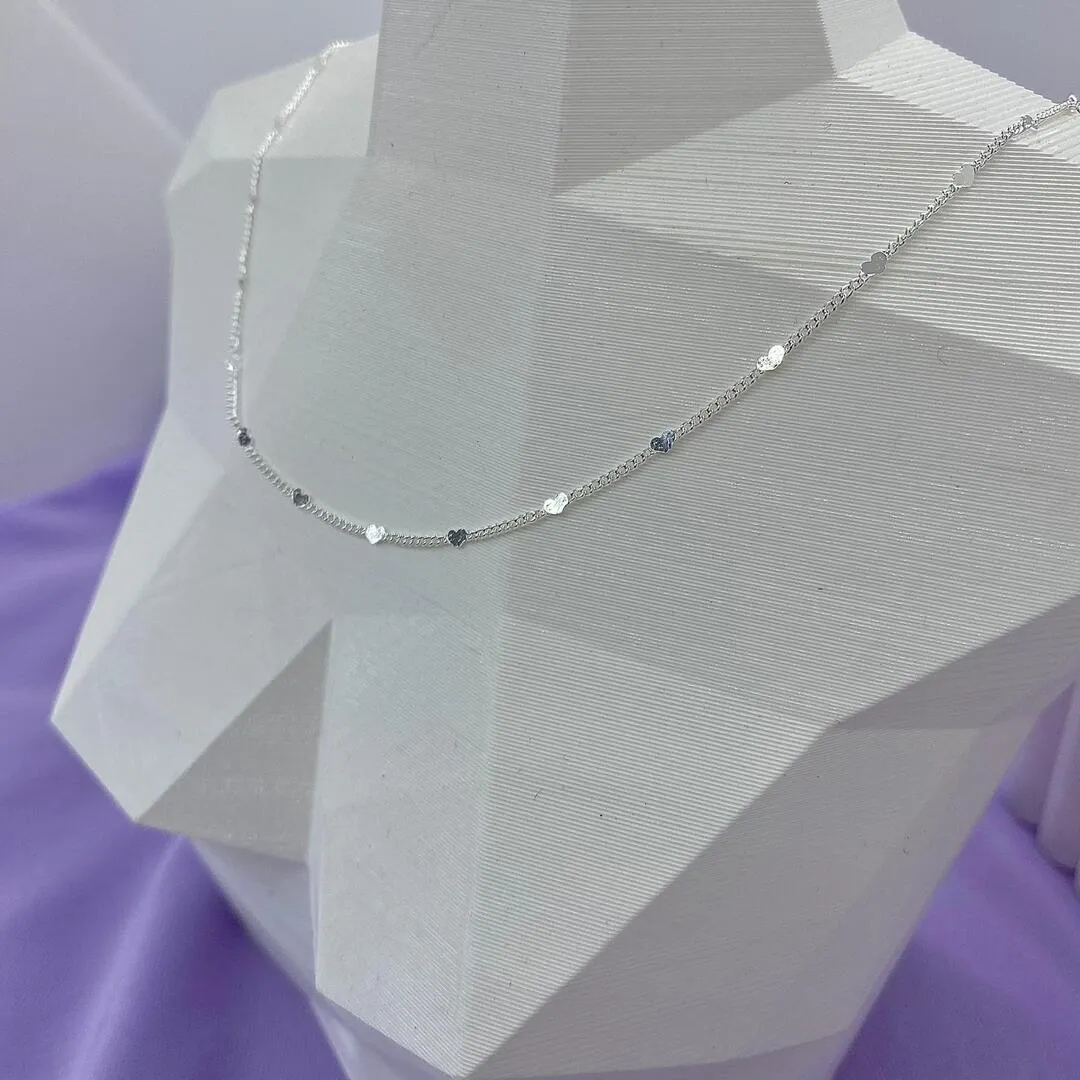 CHOKER CORAÇÕES DIAMANTADA CP1072