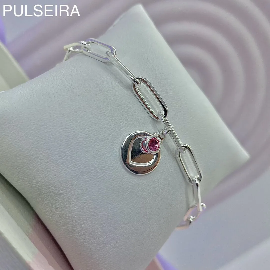 PULSEIRA CORRENTE CARTIER + PING CORAÇÃO PP1080