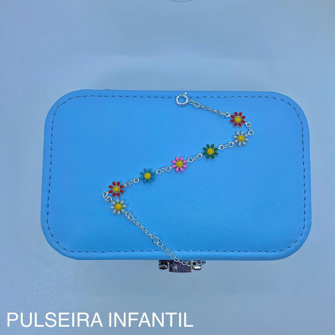 PULSEIRA INFANTIL MARGARIDINHAS RESINADAS PP1280