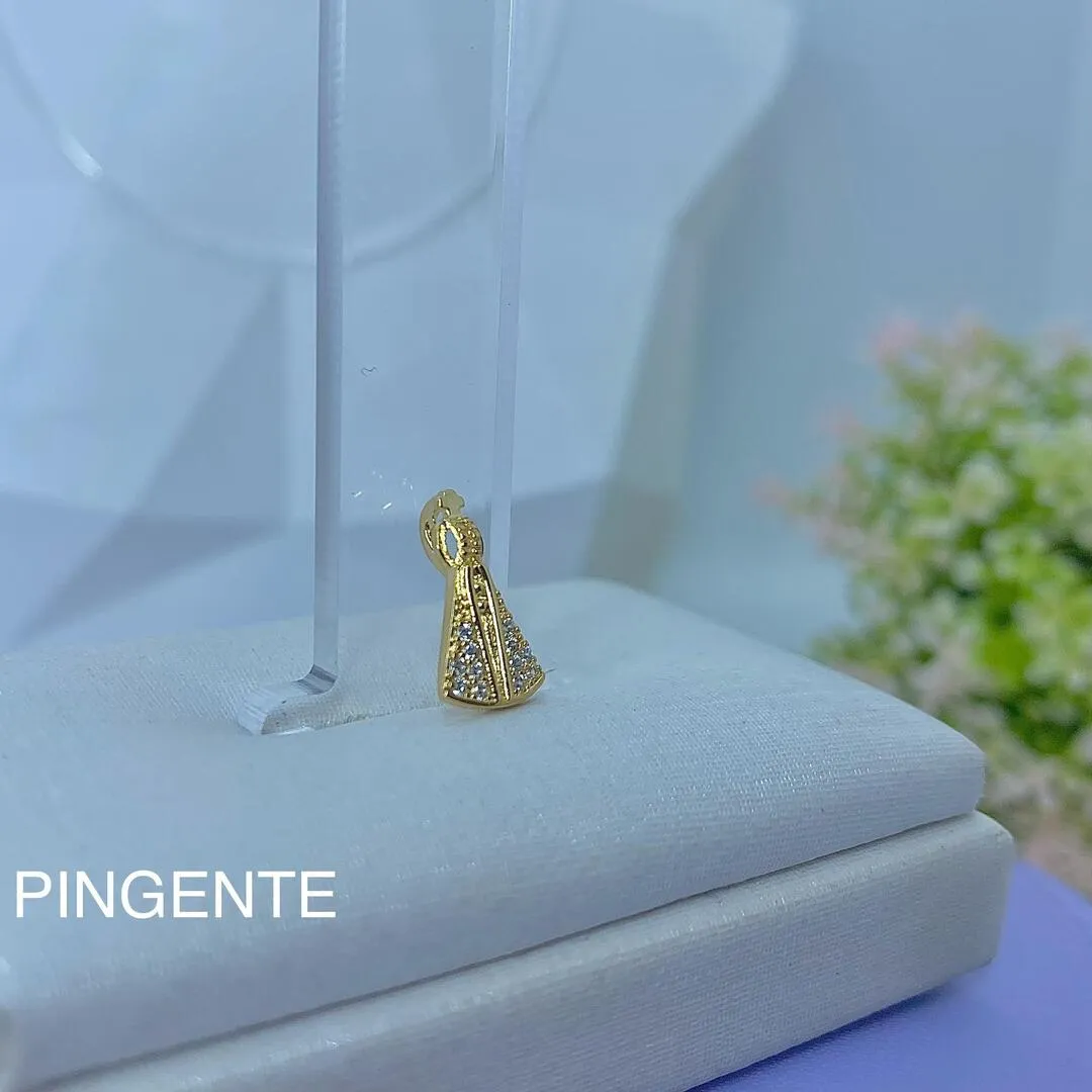 PINGENTE NOSSA SENHORA CRAVEJADO PGO1297