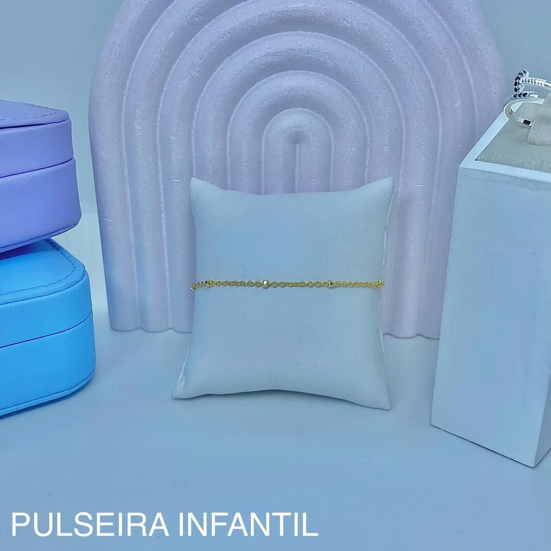 PULSEIRA INFANTIL CORRENTINHA E BOLINHAS PO1329