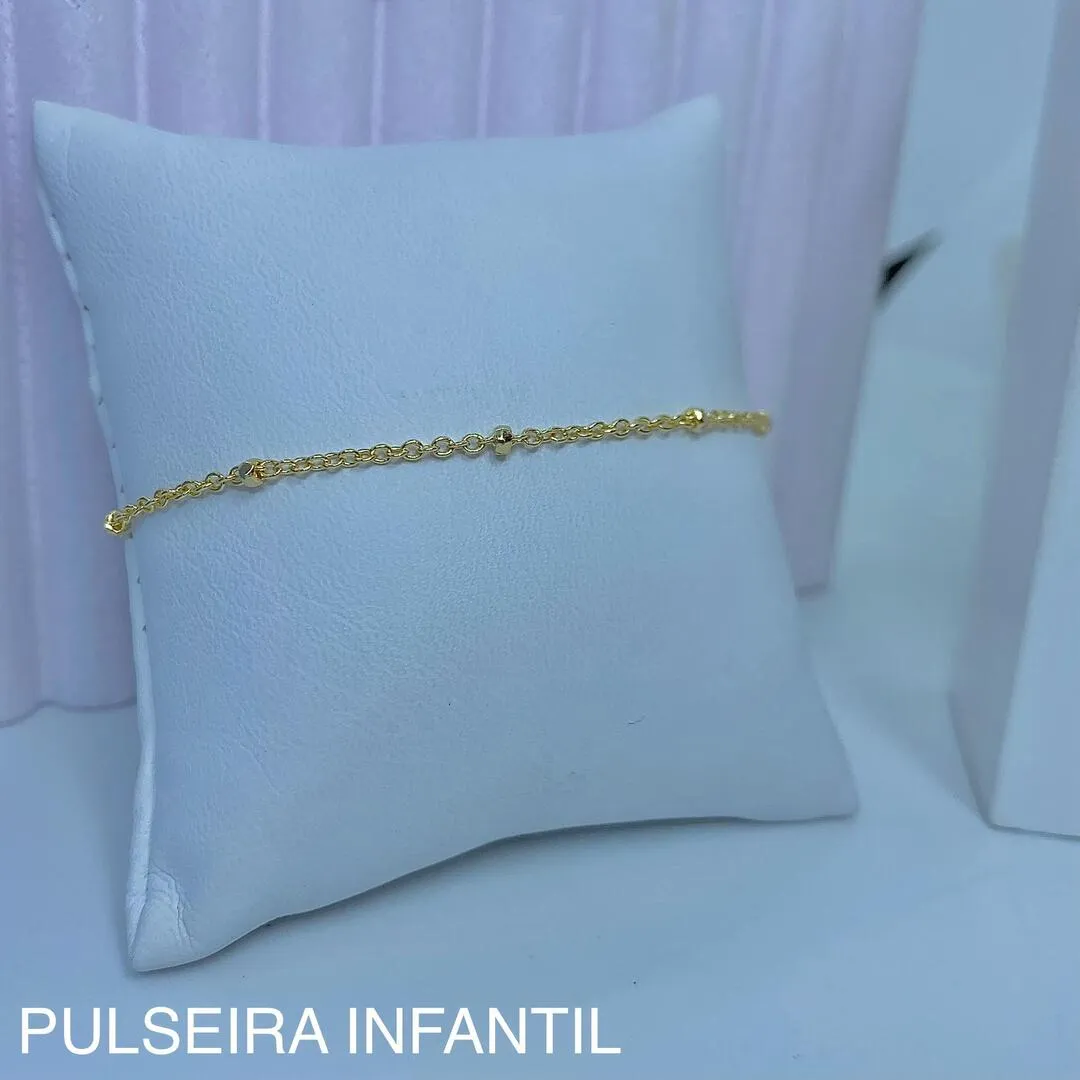 PULSEIRA INFANTIL CORRENTINHA E BOLINHAS PO1329